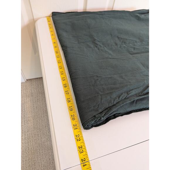 NWT Khara Kapas Pure Cotton Muslin Green Asymmetrical Hem Drape Dress Women Sz M - Picture 14 of 14